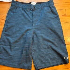 Under Armour boys teal golf Shorts